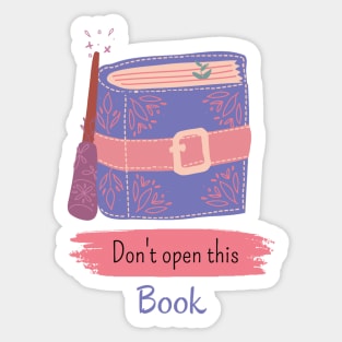 Don't Open This Book Sticker